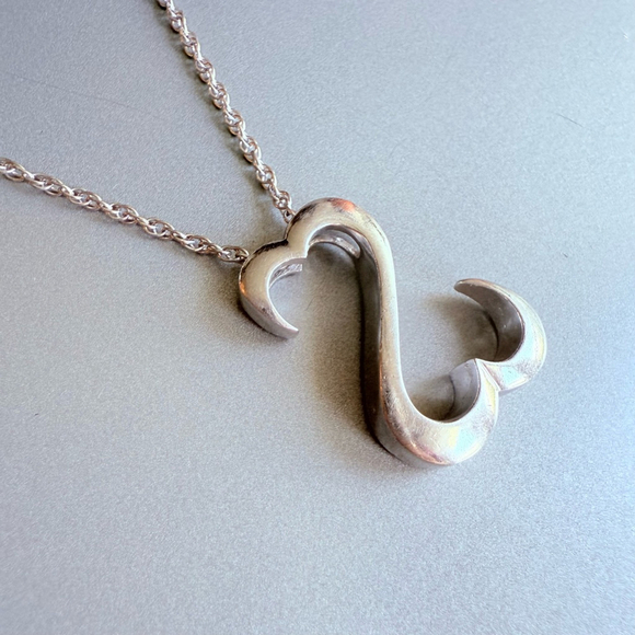 Jane Seymour Open Hearts Sterling Silver 925 Pendant 24' Necklace - Picture 7 of 9